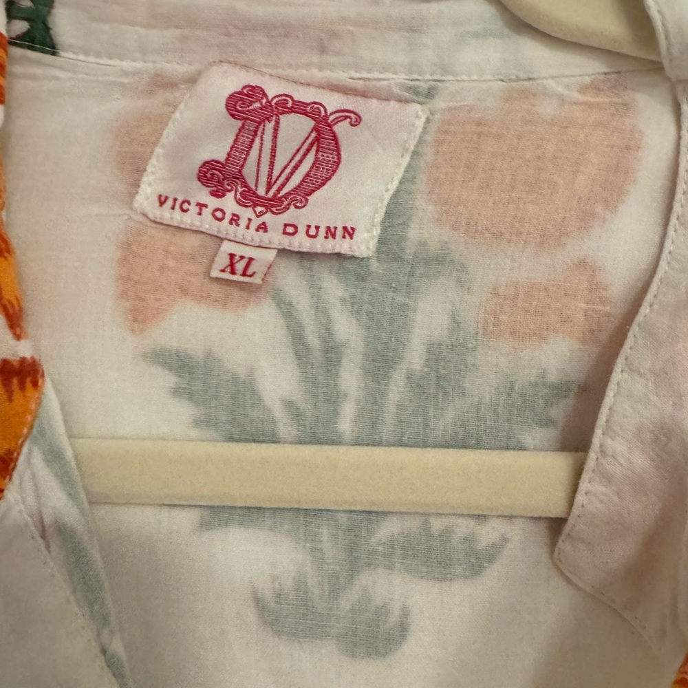 Victoria Dunn White and Orange Floral Dress - Picture 4 of 6